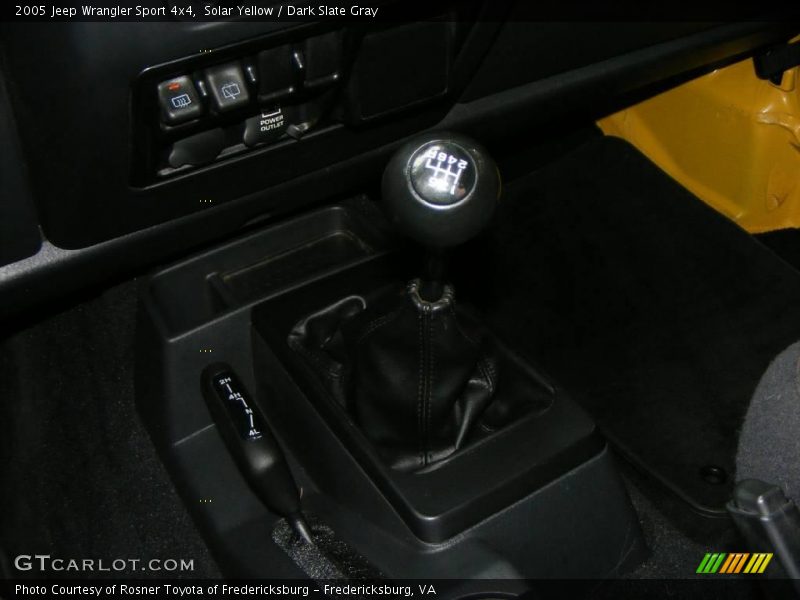 Solar Yellow / Dark Slate Gray 2005 Jeep Wrangler Sport 4x4
