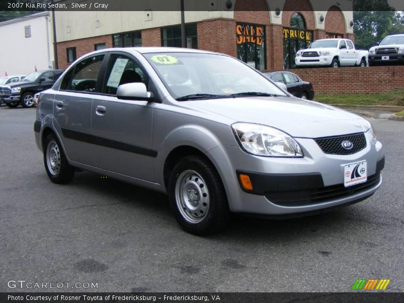 Silver / Gray 2007 Kia Rio Sedan