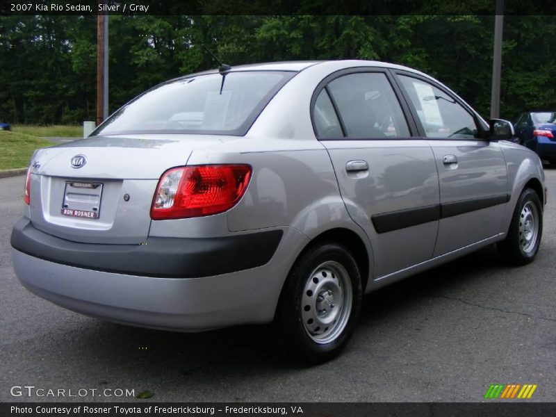 Silver / Gray 2007 Kia Rio Sedan