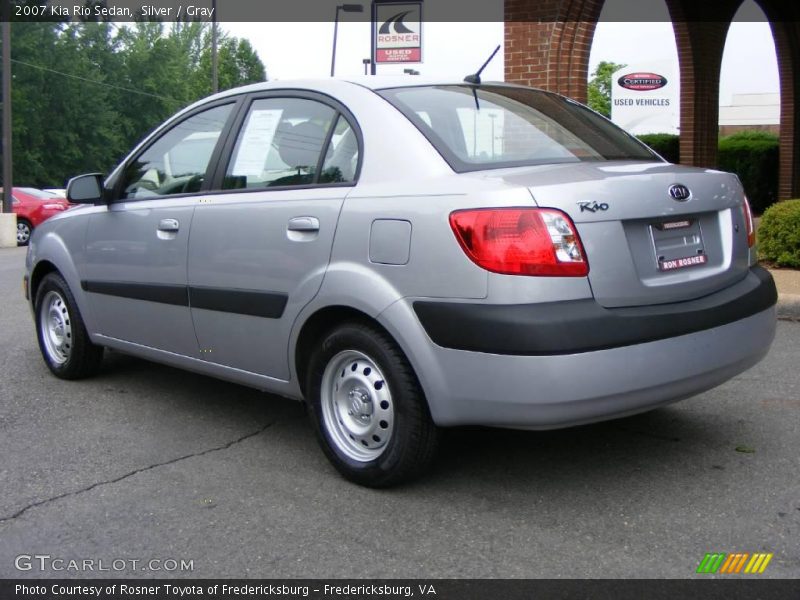 Silver / Gray 2007 Kia Rio Sedan