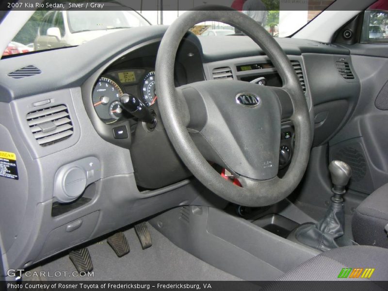 Silver / Gray 2007 Kia Rio Sedan