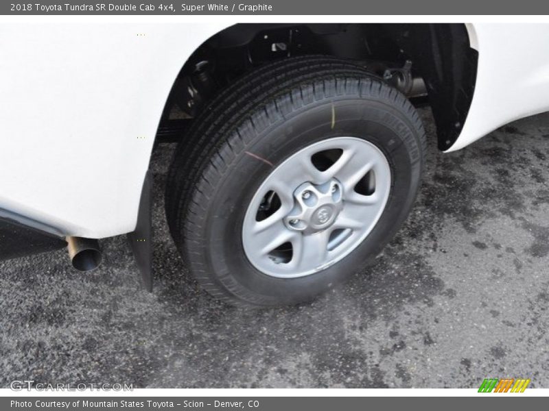 Super White / Graphite 2018 Toyota Tundra SR Double Cab 4x4