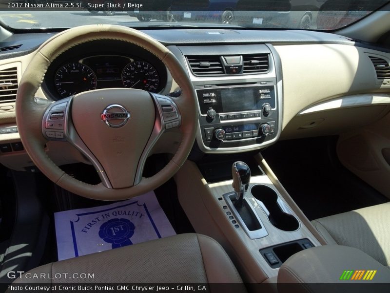 Super Black / Beige 2017 Nissan Altima 2.5 SL