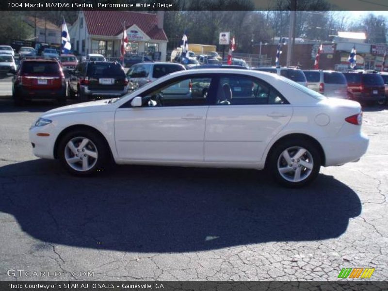 Performance White / Beige 2004 Mazda MAZDA6 i Sedan