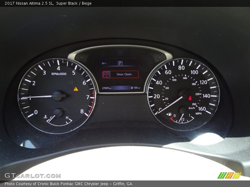 Super Black / Beige 2017 Nissan Altima 2.5 SL