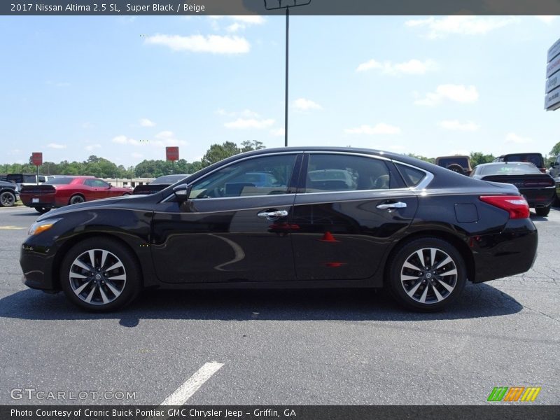 Super Black / Beige 2017 Nissan Altima 2.5 SL