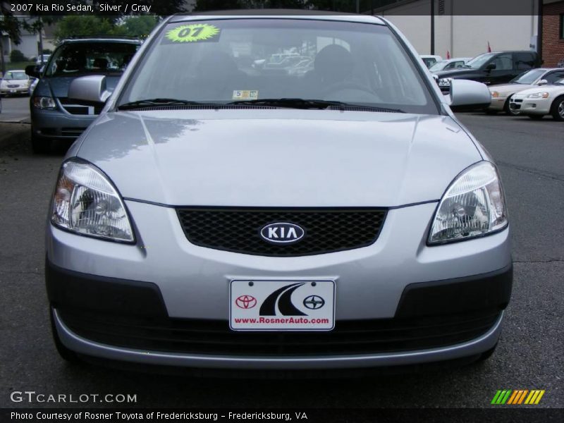 Silver / Gray 2007 Kia Rio Sedan