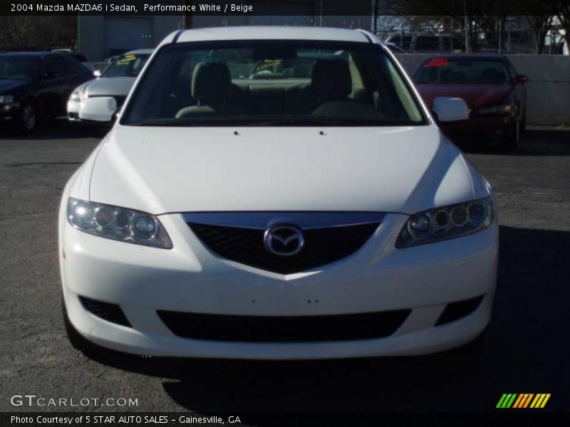 Performance White / Beige 2004 Mazda MAZDA6 i Sedan