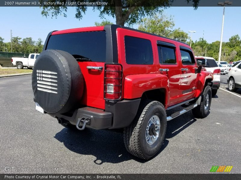Victory Red / Light Cashmere/Ebony 2007 Hummer H3 X
