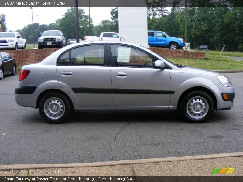 Silver / Gray 2007 Kia Rio Sedan