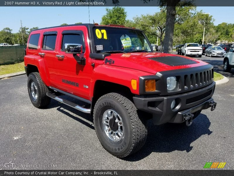 Victory Red / Light Cashmere/Ebony 2007 Hummer H3 X