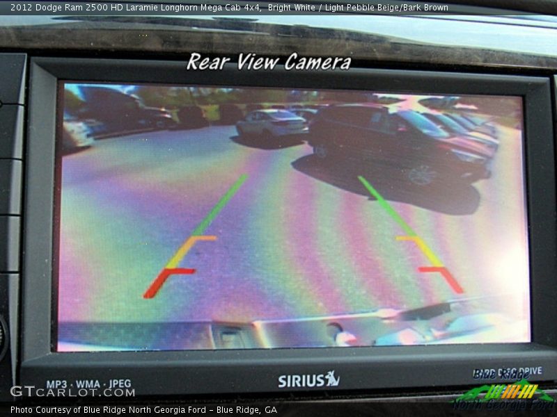 Bright White / Light Pebble Beige/Bark Brown 2012 Dodge Ram 2500 HD Laramie Longhorn Mega Cab 4x4