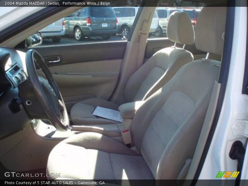 Performance White / Beige 2004 Mazda MAZDA6 i Sedan