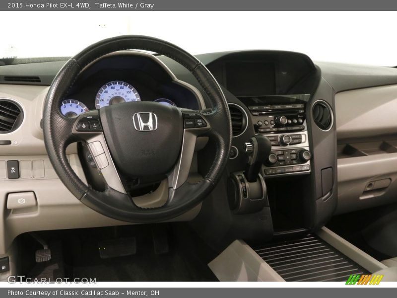 Taffeta White / Gray 2015 Honda Pilot EX-L 4WD