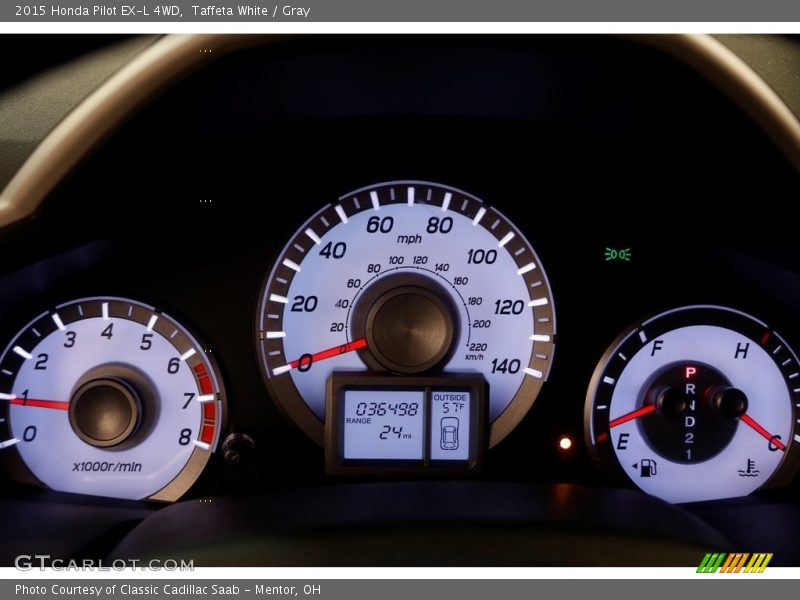 Taffeta White / Gray 2015 Honda Pilot EX-L 4WD