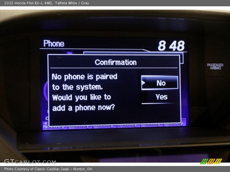 Taffeta White / Gray 2015 Honda Pilot EX-L 4WD