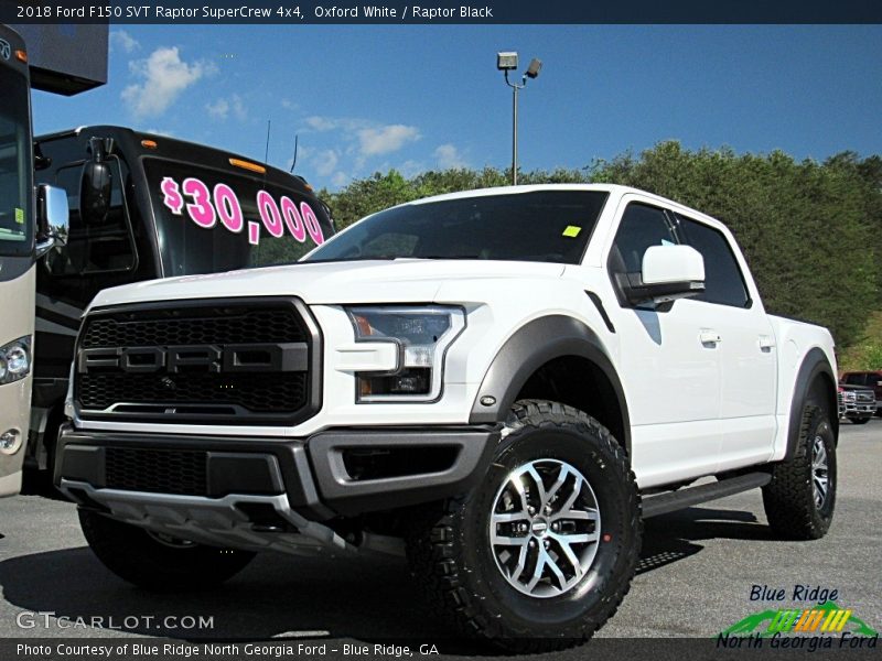 Oxford White / Raptor Black 2018 Ford F150 SVT Raptor SuperCrew 4x4