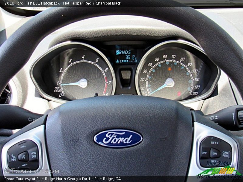 Hot Pepper Red / Charcoal Black 2018 Ford Fiesta SE Hatchback