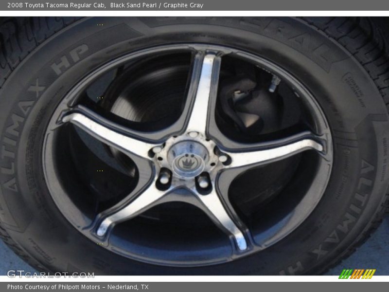 Black Sand Pearl / Graphite Gray 2008 Toyota Tacoma Regular Cab