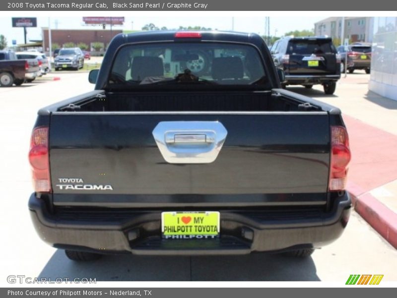 Black Sand Pearl / Graphite Gray 2008 Toyota Tacoma Regular Cab