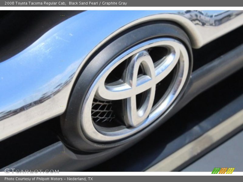 Black Sand Pearl / Graphite Gray 2008 Toyota Tacoma Regular Cab