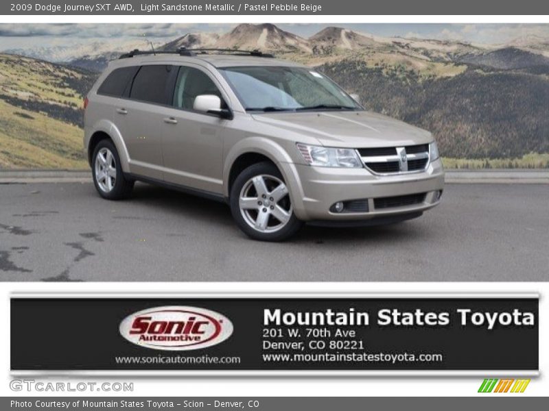 Light Sandstone Metallic / Pastel Pebble Beige 2009 Dodge Journey SXT AWD