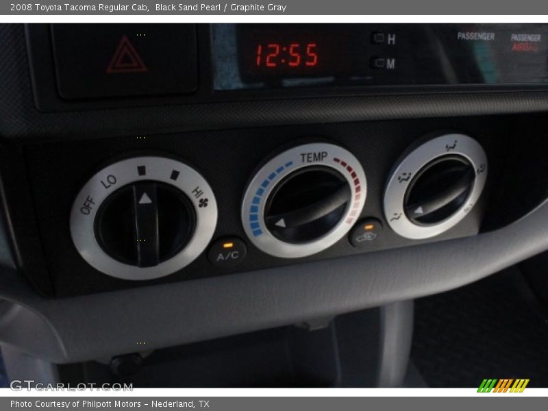 Black Sand Pearl / Graphite Gray 2008 Toyota Tacoma Regular Cab