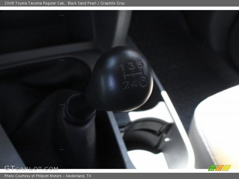 Black Sand Pearl / Graphite Gray 2008 Toyota Tacoma Regular Cab