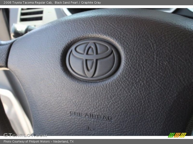 Black Sand Pearl / Graphite Gray 2008 Toyota Tacoma Regular Cab
