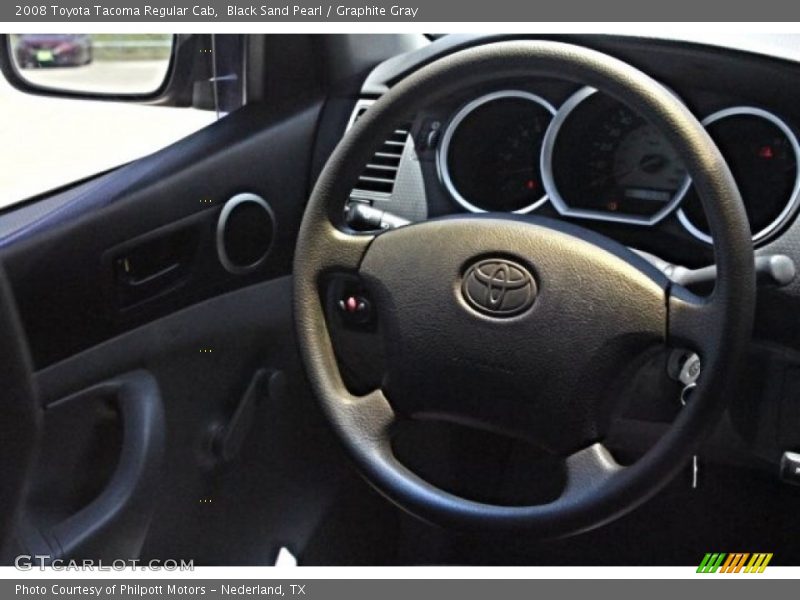 Black Sand Pearl / Graphite Gray 2008 Toyota Tacoma Regular Cab
