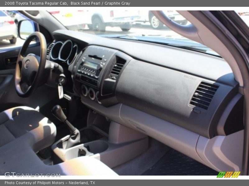 Black Sand Pearl / Graphite Gray 2008 Toyota Tacoma Regular Cab
