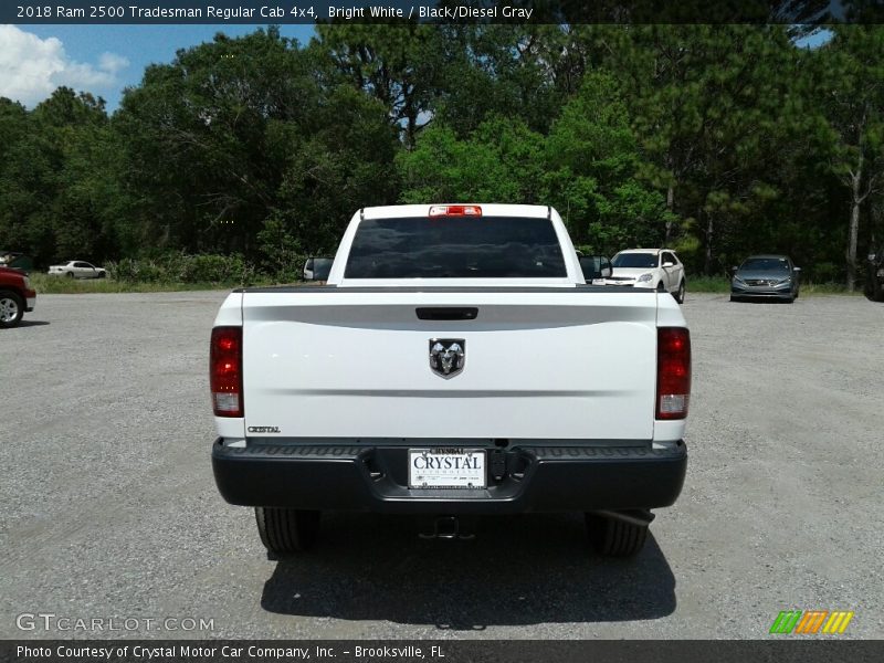 Bright White / Black/Diesel Gray 2018 Ram 2500 Tradesman Regular Cab 4x4
