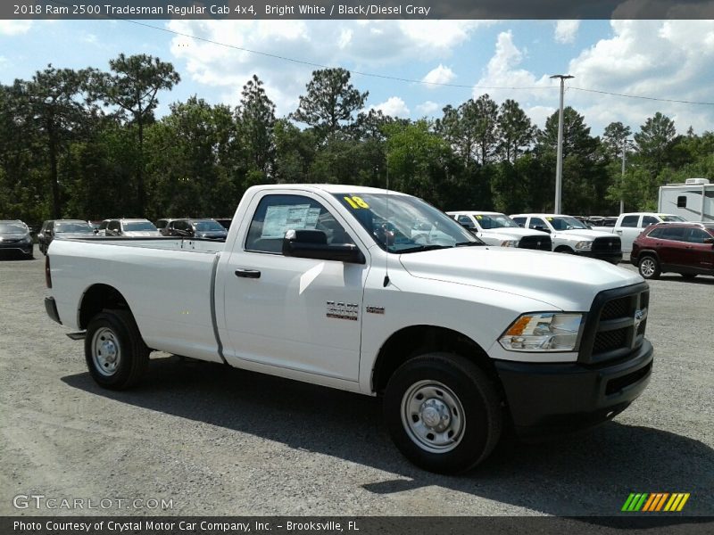 Bright White / Black/Diesel Gray 2018 Ram 2500 Tradesman Regular Cab 4x4