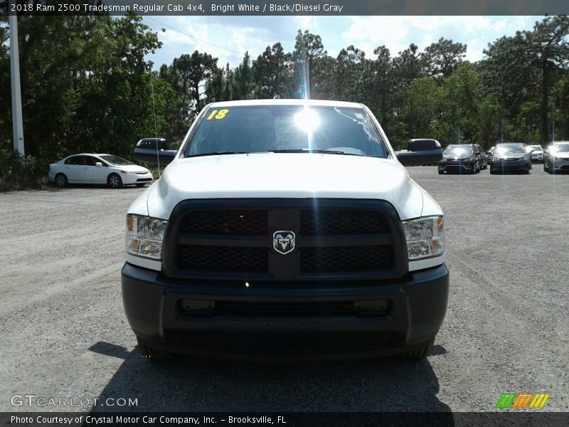 Bright White / Black/Diesel Gray 2018 Ram 2500 Tradesman Regular Cab 4x4