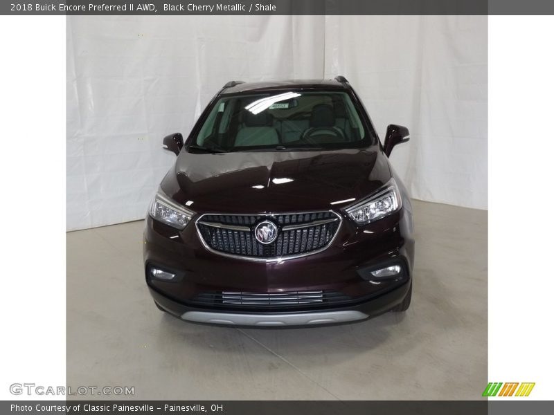 Black Cherry Metallic / Shale 2018 Buick Encore Preferred II AWD