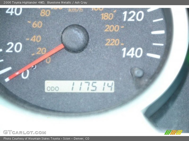 Bluestone Metallic / Ash Gray 2006 Toyota Highlander 4WD