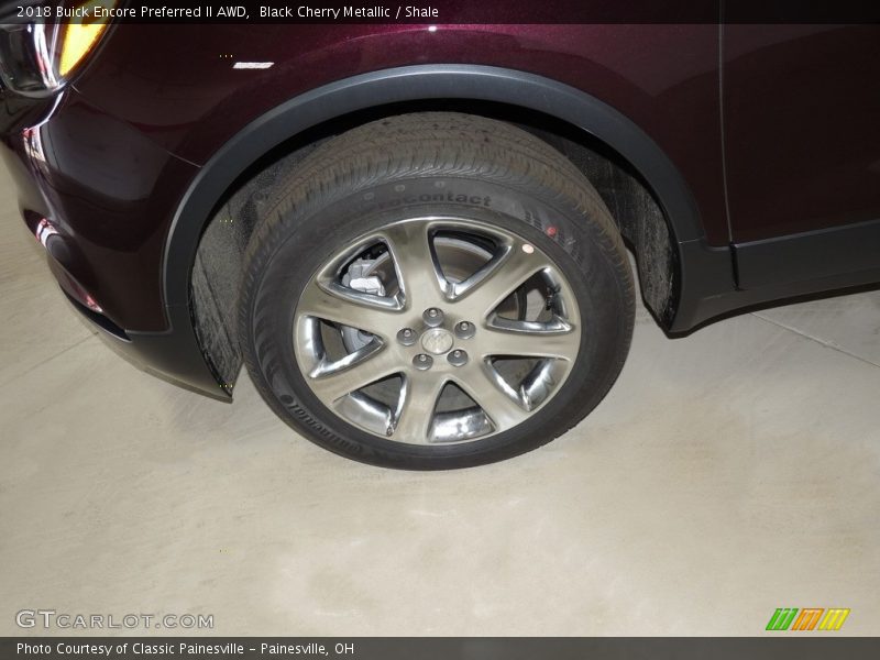 Black Cherry Metallic / Shale 2018 Buick Encore Preferred II AWD