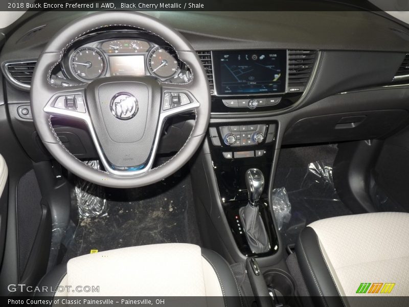 Black Cherry Metallic / Shale 2018 Buick Encore Preferred II AWD