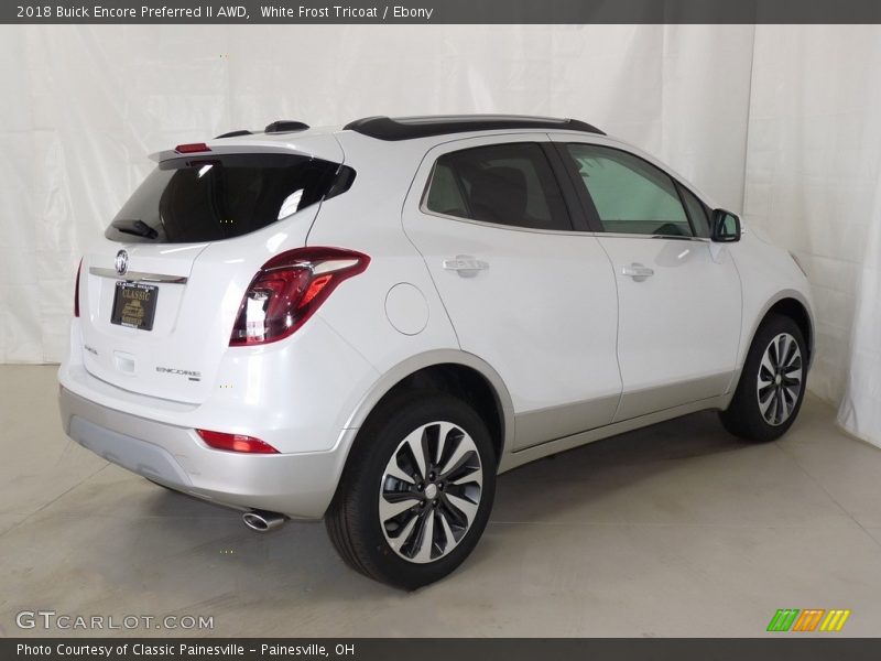 White Frost Tricoat / Ebony 2018 Buick Encore Preferred II AWD