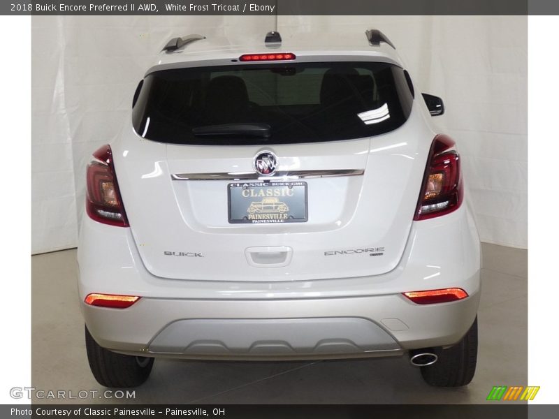 White Frost Tricoat / Ebony 2018 Buick Encore Preferred II AWD
