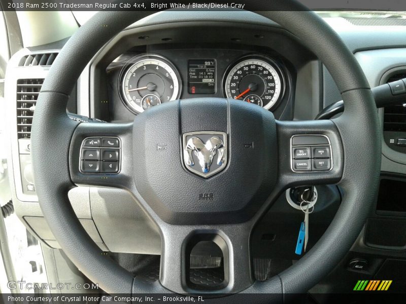 Bright White / Black/Diesel Gray 2018 Ram 2500 Tradesman Regular Cab 4x4