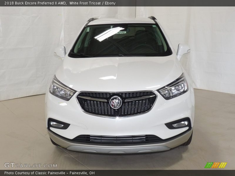 White Frost Tricoat / Ebony 2018 Buick Encore Preferred II AWD