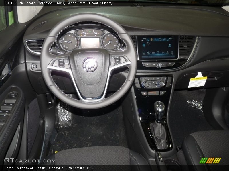 White Frost Tricoat / Ebony 2018 Buick Encore Preferred II AWD
