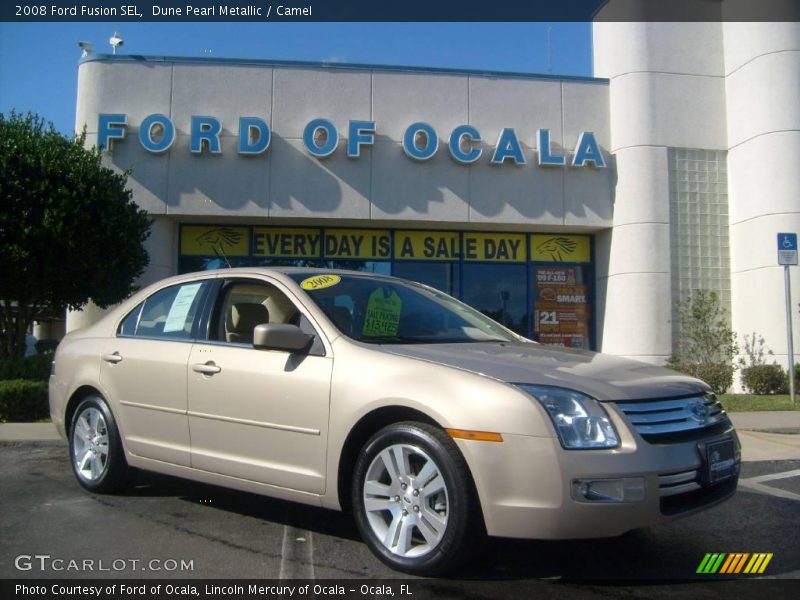 Dune Pearl Metallic / Camel 2008 Ford Fusion SEL