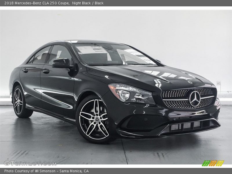 Night Black / Black 2018 Mercedes-Benz CLA 250 Coupe