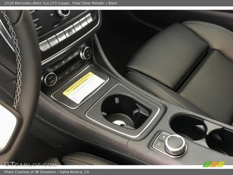 Polar Silver Metallic / Black 2018 Mercedes-Benz CLA 250 Coupe