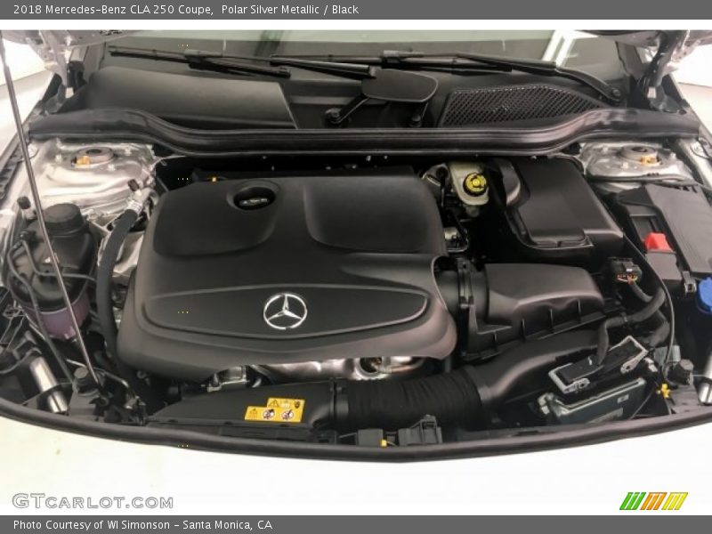 Polar Silver Metallic / Black 2018 Mercedes-Benz CLA 250 Coupe