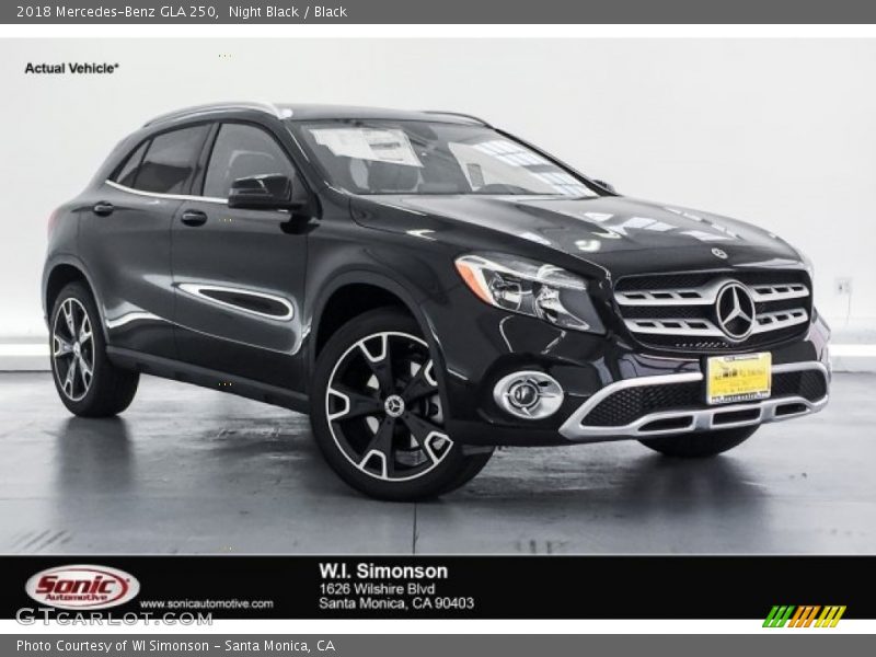 Night Black / Black 2018 Mercedes-Benz GLA 250