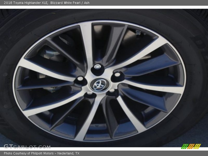 Blizzard White Pearl / Ash 2018 Toyota Highlander XLE