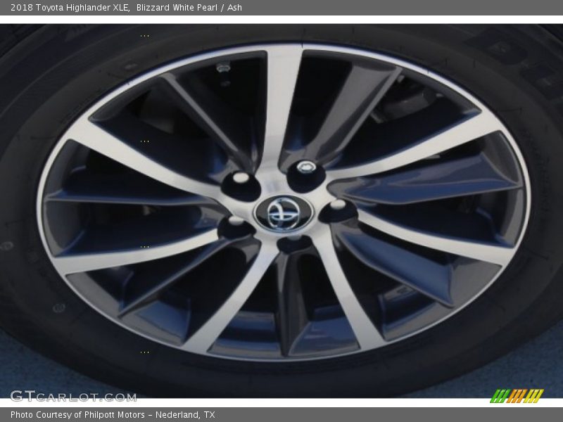 Blizzard White Pearl / Ash 2018 Toyota Highlander XLE